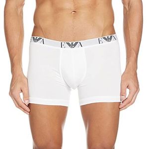 Emporio Armani Boxershorts voor heren, verpakking van 2 stuks, wit (Bianco/Bianco 04710), S