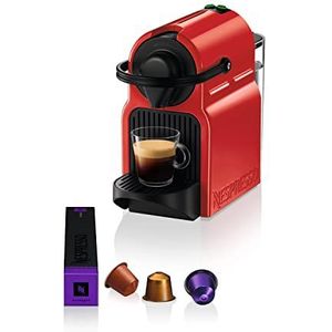 Krups Nespresso Inissia XN1005 capsulemachine, zeer snel klaar voor gebruik, automatische uitschakeling, kersenrood