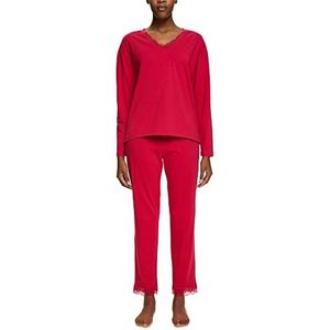 ESPRIT Bodywear dames Seasonal LACE 2 SUS pyjama pyjamaset, roze fuchsia, 46