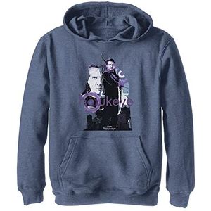 Marvel Hawkeye Bow 0n It jongens, hoodie, Heather Navy, S, marineblauw, S, Marineblauw, S