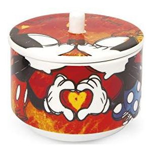 Egan PWM41/S suikerpot, model Sweet Love, porselein, rood