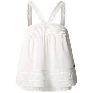 Pepe Jeans - PL305027 - Top - Wit - Katoenvoile - Mouwloos / Spaghettibandjes