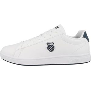 K-Swiss Court Shield, sneakers voor heren, wit/orionblauw/zwart, maat 39 EU, White Orionblue Black, 39 EU