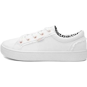 Skechers 113328 Wht Trainers dames, Wit Canvas, 37 EU