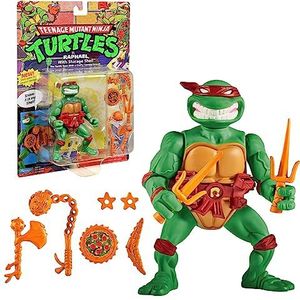 Ninja schildpadden, 10 cm beweegbare figuur, klassieke verzamelvijg, Raphael, speelgoed voor kinderen vanaf 4 jaar, Giochi Preziosi T00013