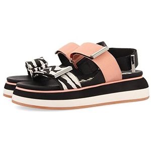 Gioseppo Sterren dames sandalen met sleehak, zebra, maat 36, Zebra, 36 EU