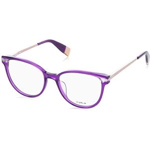Furla Dames Vfu580 zonnebril, Shiny Transp.Dark Violet, 50, Shiny Transp.dark violet