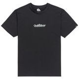 Quiksilver - T-shirt Ev Fineline - Zwart - Korte Mouwen - 100% Katoen