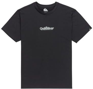 Quiksilver - T-shirt Ev Fineline - Zwart - Korte Mouwen - 100% Katoen
