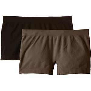 Luigi di Focenza Shorts (2 stuks) voor dames - grijs - 40 (Talla del fabricante: S/M)