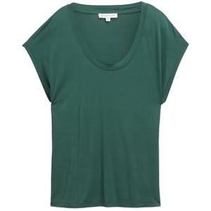 TOM TAILOR T-shirt voor dames, 30024 - Explorer Green, XL