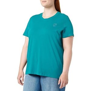 s.Oliver T-shirt voor dames met korte mouwen, blauwgroen, 48, blauwgroen., 48