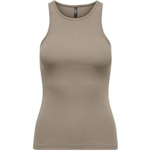 ONLY Onlkenya Life Rib Tank Top JRS Noos, walnoot, 3XL