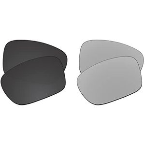 EZReplace Lenzen vervanging voor Oakley Holbrook Mix OO9384 zonnebril (gepolariseerde lenzen) - past op Oakley Holbrook Mix Frame (Carbon Black+Metal Silver)
