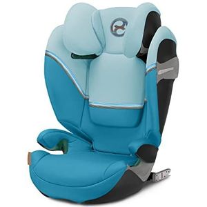 Cybex 522002267 Gouden kinderzitje Solution S2 i-Fix, voor auto's met en zonder ISOFIX, 100 - 150 cm, van ongeveer 3 tot 12 jaar (15 - 50 kg), strandblauw