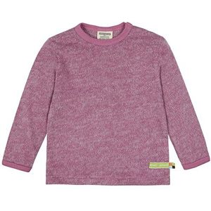 loud + proud Meisjes Melange Strick, GOTS gecertificeerd shirt, Grape, 74/80