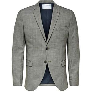 SELECTED HOMME Blazer voor heren Slhslim-mylostate Lt Brown Blz B Noos, Bruine suiker, 98