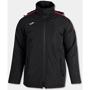 Joma M Anorak Trivor Unisex Volwassenen, Zwart/Rood