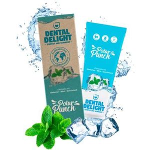 Polar Punch Mint Gletsjer smaak van DENTAL DELIGHT | veganistisch klimaatneutraal zonder microplastic