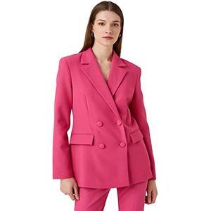 Koton Dames Pocket Detail Wrapped Blazer Jacket, roze (259), 40