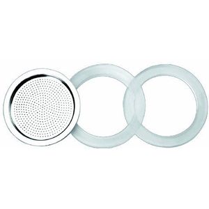 IBILI Silicone afdichting + filter voor percolator, Essential, 10 kopjes, set van 2 afdichtingen + 1 filter