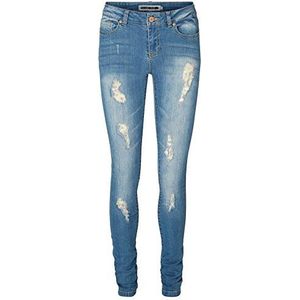 NOISY MAY Dames Slim Jeans Nmlucy Nw Super Jeans Gu901 Noos, blauw (light blue denim), 32W x 32L