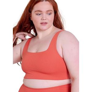 Girlfriend Collective Rib Tommy Sports Bra, Women’s Rib Ultra soft Sports Bra, Without Underwire and padding, For Running, Walking, Pilates, Sizes XXS-6XL