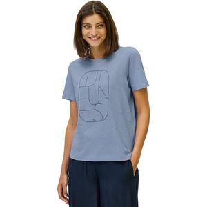 Cecil Dames Shirt met kunstwerk in Blauw, Gr: L