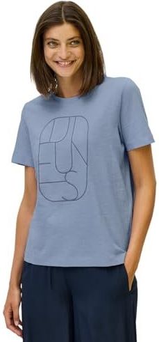 Cecil Dames Shirt met kunstwerk in Blauw, Gr: L