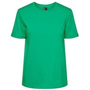 PIECES T-Shirt dames Pcria Ss Fold Up Solid Tee Noos Bc , Absinthe Green , XS