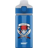 Sigg Pirates kinderdrinkfles (0,4 l), vrij van schadelijke stoffen met lekvrije deksel, drinkfles van aluminium met rietje, donkerblauw