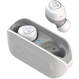 JLab Audio Go Air True Wireless Earbuds, in-ear bluetooth hoofdtelefoon en USB-laadbox met Dual Connect, instelbaar Custom EQ3-geluid, slank profiel voor maximaal draagcomfort, wit