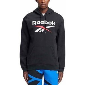 Reebok Identity Big Logo Fleece Hoodie, zwart/wit/vectorrood, M