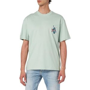 HUGO Heren Dimonade T-shirt, licht/pastelgroen 332, XS, Licht/Pastel Groen332, XS