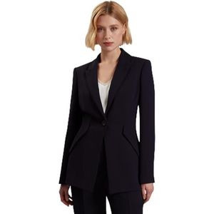 Ted Baker Manabl damesblazer met enkele rij knopen, marineblauw, 44