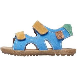 Naturino Sky halfopen sandalen voor kinderen en jongeren, overzeese pompoen groen, 22 EU