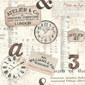 UGEPA Vinylbehang Vintage Style, meerkleurig, J74208