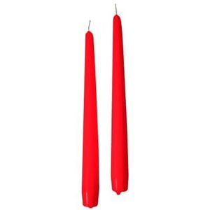 Cereria di Giorgio Risthò conische kaarsen voor kandelaars, was, rood, 2,2 x 25 cm
