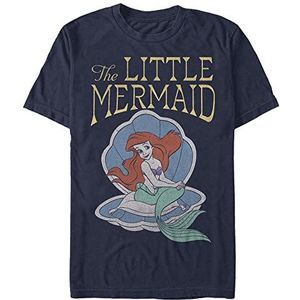 Disney Unisex The Little Mermaid Organic Short Sleeve T-Shirt, Navy Blue, M, donkerblauw, M