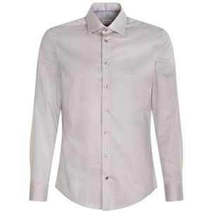 Seidensticker Zakelijk overhemd voor heren, shaped fit, strijkvrij, kent-kraag, lange mouwen, 100% katoen, zand, 46