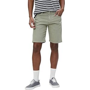 Koton Gabardine Bermuda voor heren, met zakken, gedetailleerd katoen met knopen, groen (770), 38
