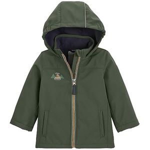 first instinct by killtec kinderen Softshell jas/outdoorjas met capuchon FIOW 17 MNS SFTSHLL JCKT, dark forest green, 86, 39965-000