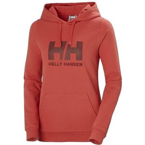 Helly Hansen Dames WH HH-logo hoodie, klaproosrood, S
