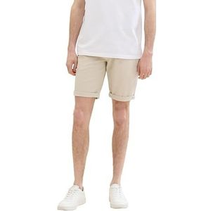 TOM TAILOR Bermuda voor heren, 34679 - Beige White Bean Dobby, 36