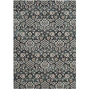 Safavieh Woonkamer tapijt, SER209, geweven polypropyleen, turkoois blauw/crème, 120 x 180 cm