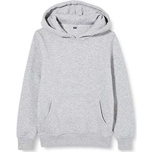 Build Your Brand Sweatshirt met capuchon voor jongens, heidegrijs, 134/140 cm