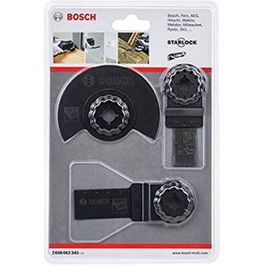 Bosch Professional multigereedschapsmesenset voor hout/metaal, zwart, set van 3 stuks