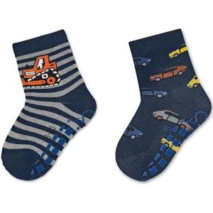Sterntaler Babysokken voor jongens, dp graafmachine en auto's.