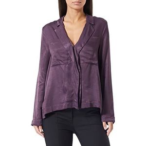 Sisley Womens 55VWLQ01X Shirt, Nocturnal Purple 35N, M