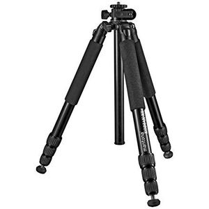 Mantona Kodiak XL aluminium fotostatief, stabiel professioneel fotostatief zonder kogelkop, draaibare draaibare middenzuil, spikes, 2. korte middenzuil, voor landschapsarchitectuur- en astrofotografie